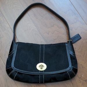 Coach signature shoulder bag